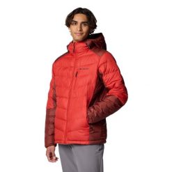Kurtka puchowa męska Columbia Labyrinth Loop II Hooded. Czerwone kurtki sportowe męskie Columbia, l, bez wzorów, z puchu, trekkingowe. Za 639.99 zł.