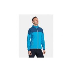 Męska bluza outdoorowa Kilpi MEMPHIS-M. Niebieskie bluzy sportowe męskie Kilpi, m, bez wzorów, bez kaptura, trekkingowe. Za 215.49 zł.