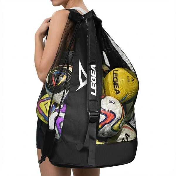 Torba na piłki Sportowa Czarna. Czarne torby i plecaki dziecięce Legea, bez wzorów, z materiału, małe. Za 100.00 zł.