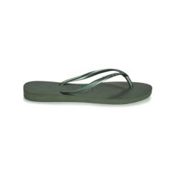 Klapki damskie Havaianas Slim. Zielone klapki damskie Havaianas, bez wzorów. Za 198.50 zł.