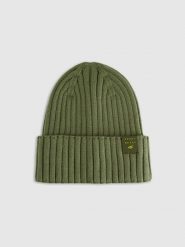 4F Czapka beanie dziecięca - khaki Uniwersalny. Brązowe buty zimowe dziewczęce 4f, bez wzorów, z wiskozy, bez zapięcia. Za 69.99 zł.