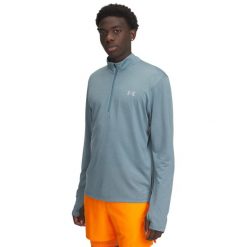 Bluza rozpinana z zamkiem 1/4 Under Armour UA Launch. Niebieskie bluzy męskie Under Armour, l, bez wzorów, z materiału, bez kaptura. Za 269.00 zł.