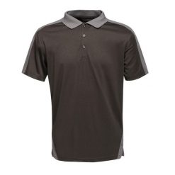 Koszulka Polo Męska Kontrastowa Coolweave. Czarne koszulki polo męskie Regatta, m, bez wzorów, bez ramiączek. Za 73.99 zł.
