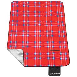 Koc turystyczny Spokey Picnic Tartan. Czerwone kocyki dla dzieci Spokey, z materiału. Za 121.85 zł.
