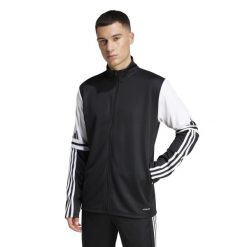 Kurtka z dresu adidas Squadra25. Białe kurtki sportowe męskie Adidas, l, bez wzorów, z dresówki, do biegania. Za 134.99 zł.