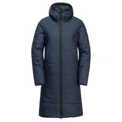 Płaszcz damski Jack Wolfskin Deutzer. Niebieskie płaszcze damskie Jack Wolfskin, na zimę, m, bez wzorów, z materiału, wizytowe, długie, z kapturem. Za 716.50 zł.
