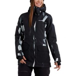 Kurtka narciarska damska Poplar Jacket. Białe kurtki damskie Fundango, xs, bez wzorów, bez kaptura, narciarskie. Za 629.90 zł.