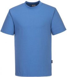 Portwest AS20 - T-shirt antyelektrostatyczny ESD - czarny 4XL. Czarne t-shirty męskie Portwest, m, bez wzorów, bez kołnierzyka. Za 81.45 zł.