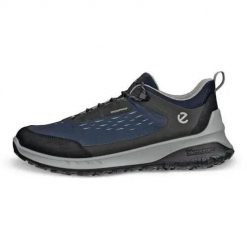 Buty trekkingowe męskie Ecco ULT-TRN WP. Niebieskie trekkingi męskie ecco, trekkingowe. Za 793.00 zł.