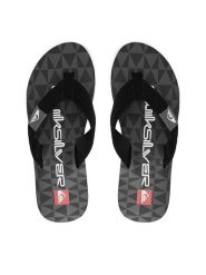 Quiksilver Japonki EO-DUNE CQ10036MBVH Czarny. Czarne klapki męskie Quiksilver, ze skóry. Za 109.99 zł.