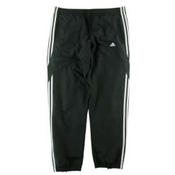 Second life - Adidas spodnie dresowe męskie - Jak nowy. Czarne spodnie sportowe męskie Adidas, m, bez wzorów, z dresówki, do biegania. Za 106.46 zł.