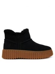Clarks Botki Torhill Warm 26320239 Czarny. Czarne botki damskie Clarks, ze skóry, bez obcasa, na płaskiej podeszwie, bez zapięcia. Za 519.99 zł.