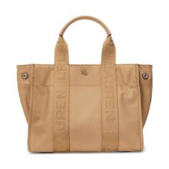 Torebka LAUREN RALPH LAUREN. Brązowe torebki do ręki damskie Lauren Ralph Lauren, bez wzorów, klasyczne, bez dodatków. Za 599.99 zł.