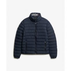 Kurtka puchowa Superdry Fuji Printed. Niebieskie kurtki męskie Superdry., m, bez wzorów, z puchu, eleganckie, bez kaptura. Za 501.65 zł.