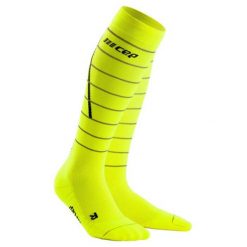 Skarpety kompresyjne damskie sportowe CEP Reflective wysokie. Czarne skarpety damskie CEP, bez wzorów. Za 209.00 zł.