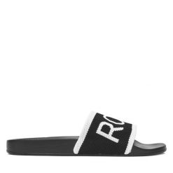 Klapki Roxy. Czarne klapki damskie Roxy, bez wzorów, bez obcasa. Za 139.99 zł.