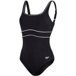 Damski kostium kąpielowy 1-częściowy Speedo Eco New Contour Eclipse. Białe kostiumy jednoczęściowe damskie Speedo, m, bez wzorów, z materiału, eleganckie, do pływania. Za 279.00 zł.