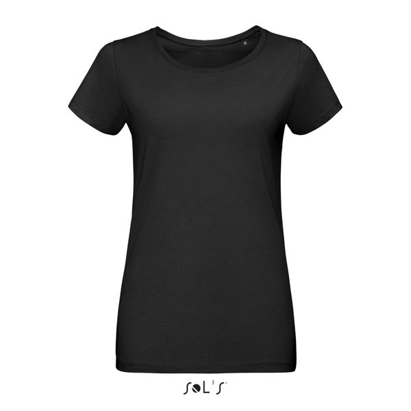 Koszulka damska Sol's Martin. Czarne t-shirty damskie SOL'S, s, bez wzorów, z bawełny, bez kołnierzyka. Za 81.00 zł.