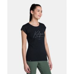 Damska bawełniana koszulka Kilpi LOS-W. Czarne t-shirty damskie Kilpi, bez wzorów, z bawełny, bez kołnierzyka. Za 50.25 zł.