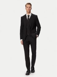 HUGO Garnitur Arti/Hesten242V1X 50547341 Czarny Extra Slim Fit. Czarne garnitury męskie Hugo, bez wzorów, z syntetyku. Za 2,399.00 zł.