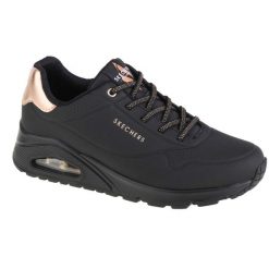 Buty SKECHERS SHIMMER AWAY Czarny. Czarne obuwie sportowe damskie Skechers, bez wzorów, z gumy, trekkingowe, Skechers Sport. Za 299.99 zł.
