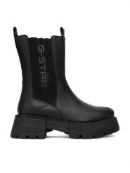 G-Star Raw Sztyblety CEO-WI16-525-03 Czarny. Czarne botki damskie G-Star Raw, ze skóry, retro, bez obcasa, na płaskiej podeszwie, bez zapięcia. Za 399.99 zł.