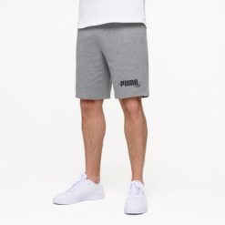 Spodenki fitness męskie Puma. Krótkie spodenki sportowe męskie Puma, m, bez wzorów, z bawełny, na fitness i siłownię. Za 89.99 zł.
