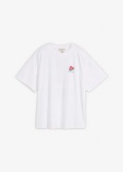T-shirt oversize z czystej bawełny organicznej. Białe t-shirty damskie bonprix, bez wzorów, z bawełny, bez kołnierzyka. Za 67.99 zł.