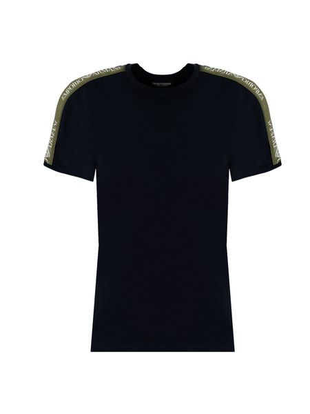 Emporio Armani T-shirt | 111890 4F717 | Mężczyzna | Granatowy. Niebieskie t-shirty męskie Emporio Armani, m, bez wzorów, z bawełny, klasyczne, bez kołnierzyka. W wyprzedaży za 189.00 zł.