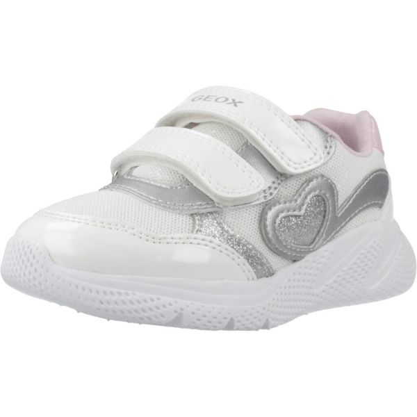 Buty GEOX B SPRINTYE GIRL Biały. Białe trekkingi damskie Geox, trekkingowe. Za 195.99 zł.