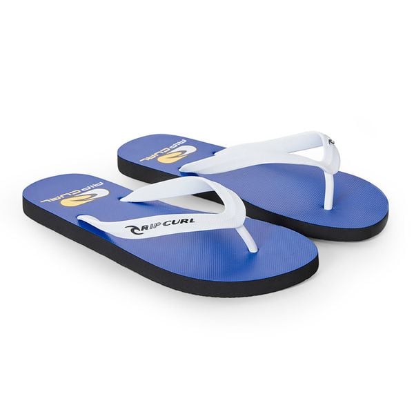 Japonki męskie Rip Curl Foamies Bloom Open Toe. Niebieskie klapki męskie Rip Curl, z materiału, sportowe. Za 69.99 zł.