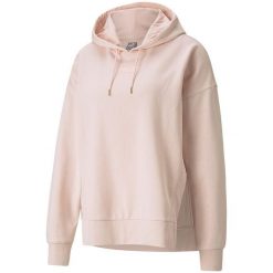 Bluza damska Puma HER Hoodie TR jasnoróżowa. Czerwone bluzy damskie Puma, m, bez wzorów, z bawełny, z kapturem. Za 129.09 zł.