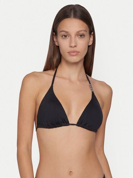 Guess Góra od bikini E6GJ30 MC040 Czarny. Czarne bikini damskie Guess, l, z aplikacjami. Za 264.99 zł.