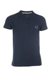 Dziewczęca jeździecka koszulka polo HKM Kids Claire. Brązowe t-shirty i topy dla dziewczynek HKM, z aplikacjami, z materiału, bez ramiączek. Za 137.00 zł.