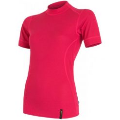 Sensor Koszulka Double Face T-Shirt Magenta M. Czerwone koszulki sportowe damskie Sensor, z krótkim rękawem. Za 95.00 zł.