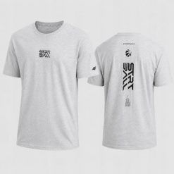 T-SHIRT MĘSKI 4F KOSZULKA SPORTOWA Z NADRUKIEM BAWEŁNIANA L M3334 SS26. Szare koszulki sportowe męskie 4f, l, bez wzorów, z bawełny, bez kołnierzyka, bez ramiączek, na fitness i siłownię. Za 181.97 zł.