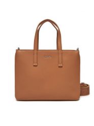 Calvin Klein Torebka K60K612904 Brązowy. Brązowe torebki do ręki damskie Calvin Klein, bez wzorów, ze skóry, bez dodatków. Za 379.99 zł.
