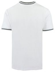 Męski T-Shirt z Dzianiny Bawełnianej - Brave Soul - Biały. Białe t-shirty męskie Brave Soul, na lato, l, bez wzorów, z bawełny, casualowe, bez kołnierzyka. Za 57.00 zł.