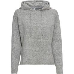 Sweter z kapturem bonprix jasnoszary melanż. Swetry damskie bonprix. Za 37.99 zł.