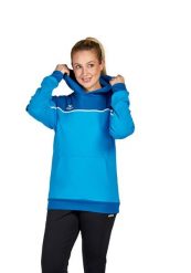 Sweat bluza z kapturem dla kobiet Erima Change. Niebieskie bluzy damskie Erima, bez wzorów, z materiału, z kapturem. Za 291.50 zł.