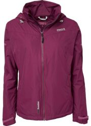 Kurtka damska Pro-X Elements Frieda. Czerwone kurtki damskie PRO-X ELEMENTS, z aplikacjami, z materiału, z kapturem. Za 551.10 zł.