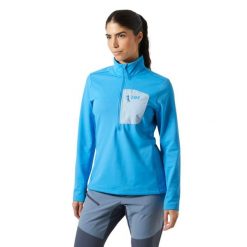 Damska bluza dresowa 1/2 z zamkiem błyskawicznym Helly Hansen Versalite. Niebieskie bluzy damskie Helly Hansen, bez wzorów, z dresówki, bez kaptura. Za 363.00 zł.