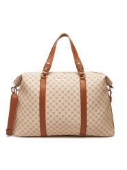 Nine West Torba weekendowa H231181 Beżowy. Brązowe torebki do ręki damskie Nine West, bez wzorów, z materiału, bez dodatków. Za 369.99 zł.