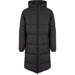 Męska Długa Kurtka Puchowa. Czarne kurtki męskie Urban Classics, m, bez wzorów, z puchu, trekkingowe. Za 319.99 zł.