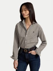 Polo Ralph Lauren Koszula 211910743510 Brązowy Regular Fit. Brązowe bluzki damskie Polo Ralph Lauren, xxl, bez wzorów, z bawełny, bez kołnierzyka, bez ramiączek. Za 859.99 zł.