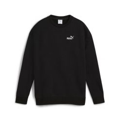 Damska luźna bluza z okrągłym dekoltem i małym logo No.1 ESS PUMA Black. Czarne bluzy sportowe damskie Puma, xl, bez wzorów, bez kaptura, do biegania. Za 199.00 zł.