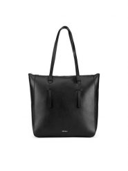 JENNY Torebka JNY-S-001-07 Czarny. Czarne torebki do ręki damskie Jenny, bez wzorów, z tworzywa sztucznego, bez dodatków. Za 149.99 zł.