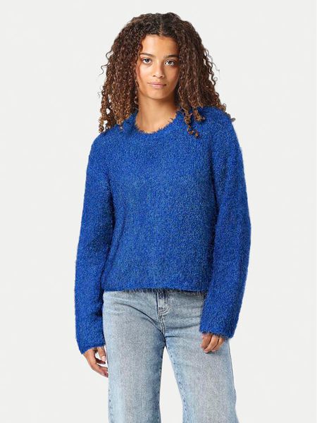 Noisy May Sweter Sassy 27029424 Niebieski Relaxed Fit. Niebieskie swetry damskie Noisy may, l, bez wzorów, z syntetyku, bez kołnierzyka, bez ramiączek, bez kaptura. Za 89.99 zł.