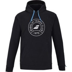 Bluza tenisowa męska Babolat Exercise Hood Sweta z kapturem. Czarne bluzy męskie BABOLAT, m, bez wzorów, tenisowe. Za 249.99 zł.