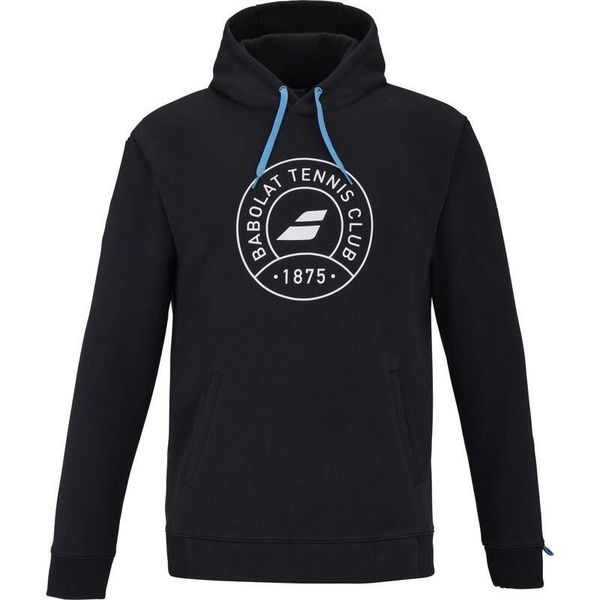 Bluza tenisowa męska Babolat Exercise Hood Sweta z kapturem. Czarne bluzy męskie BABOLAT, m, bez wzorów, tenisowe. Za 249.99 zł.